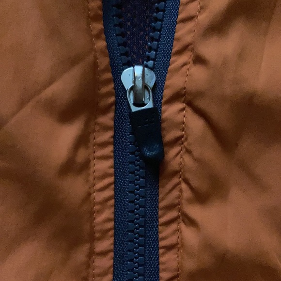 BCG orange & grey windbreaker with hoodie kids  size S(8) - Picture 6 of 6